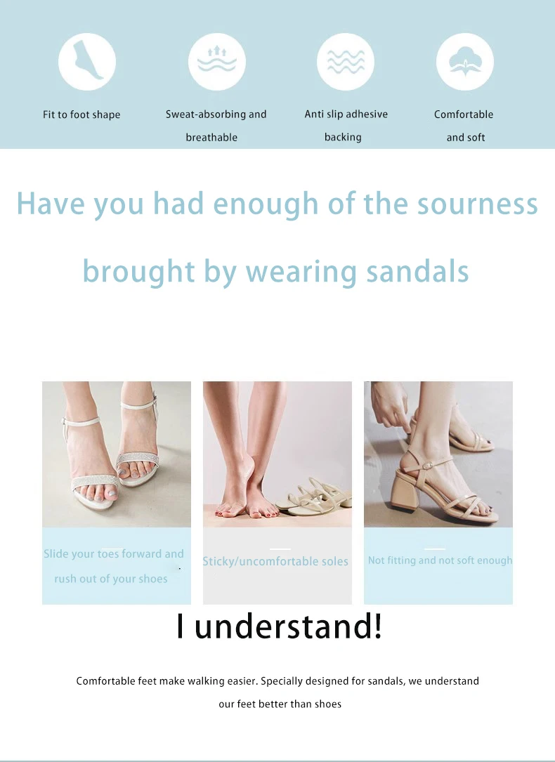 Summer Sandal Insoles Self Adhesive High Heel Pads Summer Sandal Insoles Self Adhesive High Heel Pads