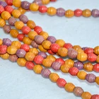 OEM Custom Small Crafts Sandal Colour Wooden Cube Beads