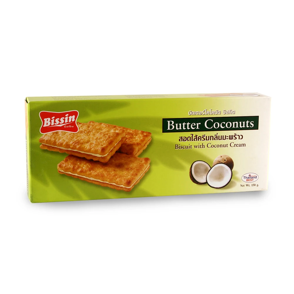 bissin butter coconut sandwich biscuit with coconut flavour