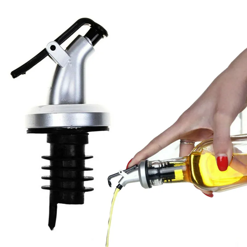 Stainless Steel Wine Olive Oil Pourer Dispenser Spout Wine Bottle Spout Stopper