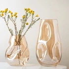 Nordic Geometric Vase Pure Handmade Glass Vases For Flower Arrangements
