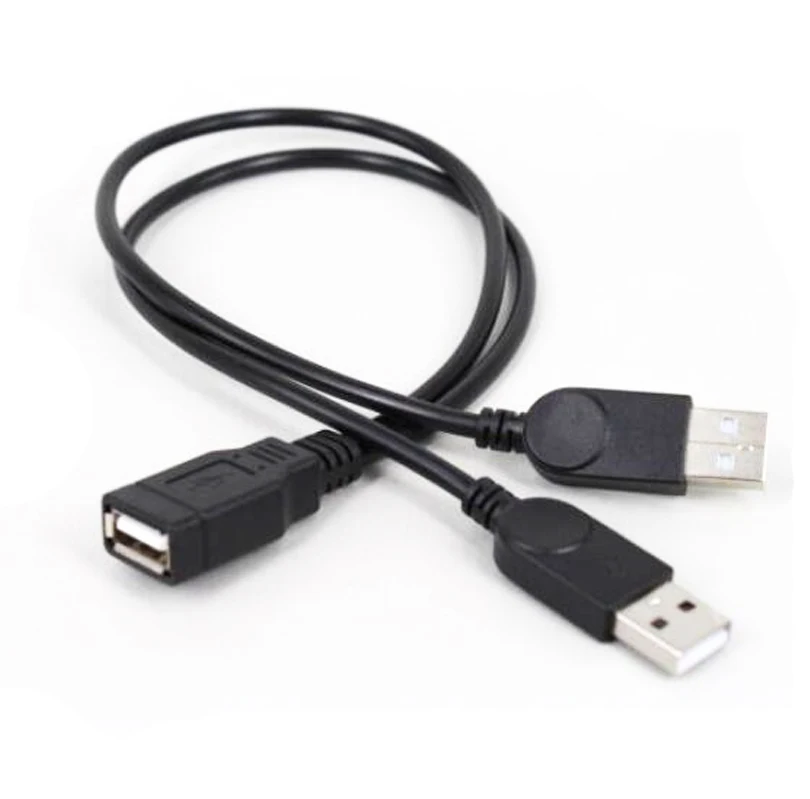 White USB 2.0 Male to Female Extension Adapter Charging Charger Cable Cord 