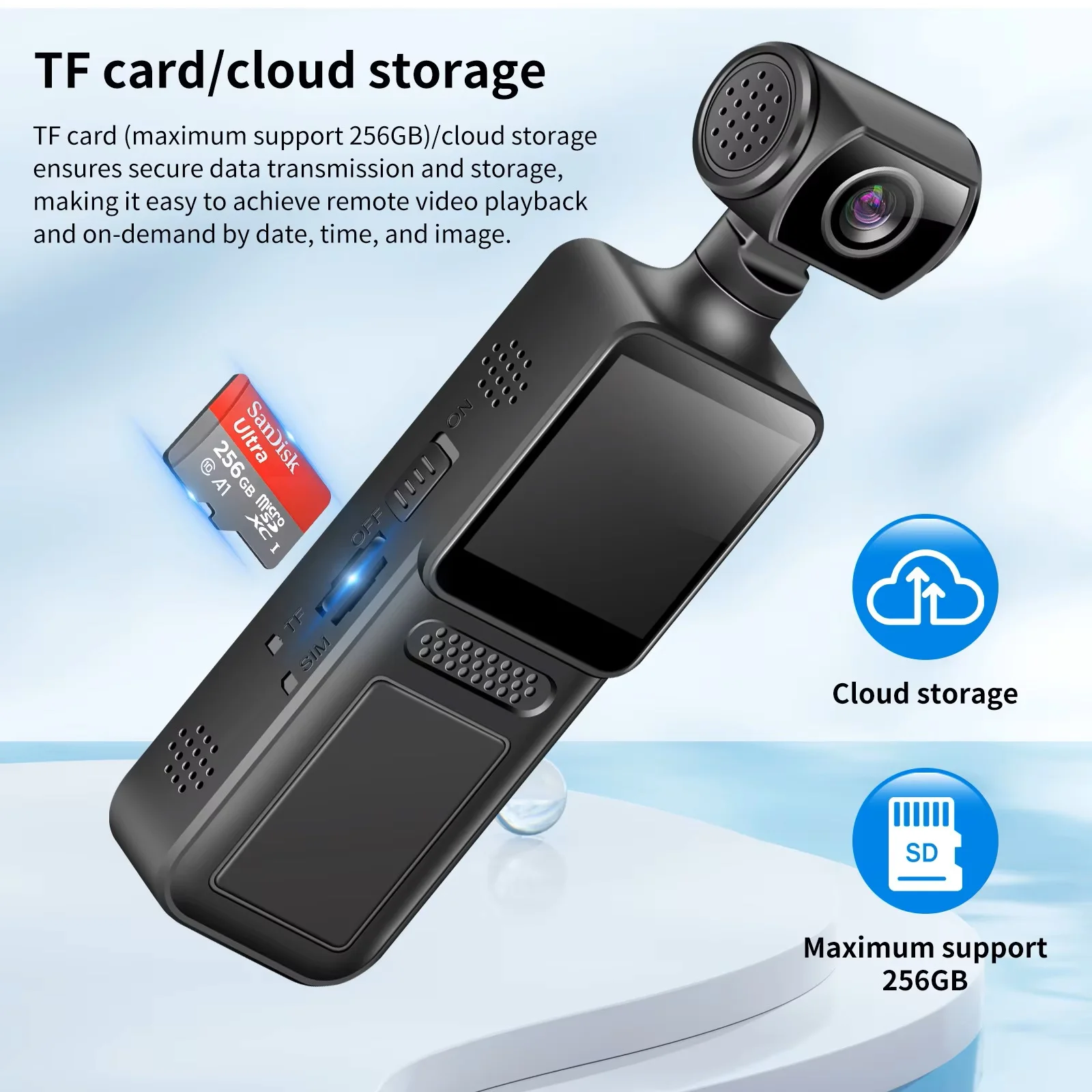 180度旋转镜头防抖4g相机迷你口袋2k运动相机摄影