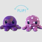Plush Toy Plush Reversible Flip Octopus Plush Toy New Creative Shinny Cute Mascot Octopus Stuffed Flip With Light