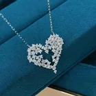 Women Gold Diamond Diamond Factory Outlet Women 18K Gold Plated Pendant Love Diamond Necklace