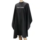 Capes Polyester Barber Cape High Quality Barber Salon Gown Black Polyester Hairdresser Capes And Apron