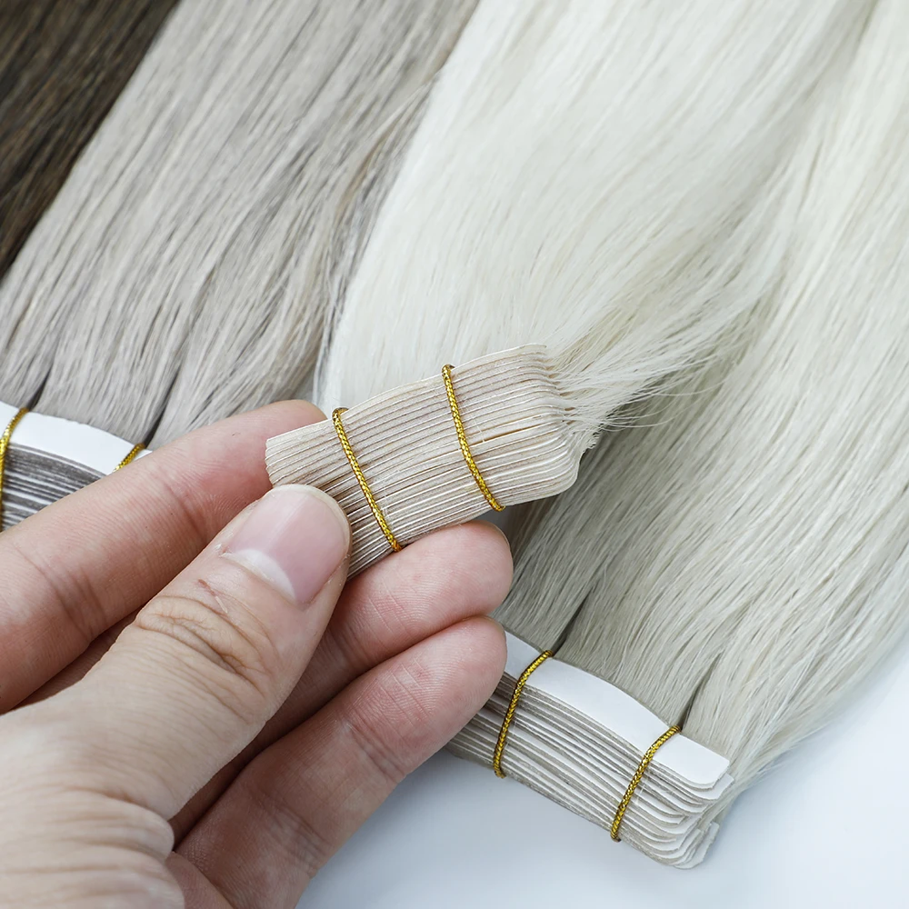 product leshine wholesale european tape hair extensions human hair double drawn tape in hair extensions-2