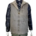Vests Work Vest 2020 New Style Woven Cotton Men Vests Washed Canvas Work Winter Windproof Padded Mens Weight Vest