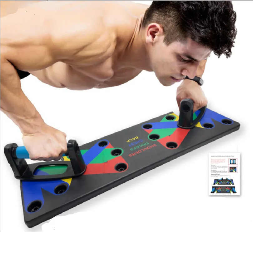 Push Up Rack Board 9 In 1 Body Building Muscle Exercise Chest Sports boys Girls 