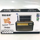 Radio Fm Radio Meier M-520BT-S FM AM SW 3 Band With Solar With Light Rechargeable Radio With USB SD TF Mp3 Player