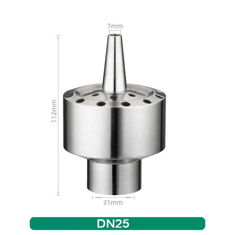Stainless Steel Water Jumping Laminar Jet Popular Brass Dry Fountain Nozzle for Stone Garden Fountains manufacture