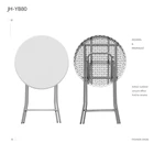 Bar Top Quality Wholesale Foldable Outdoor Cocktail Round Height Plastic High Folding High Bar Table
