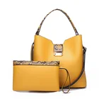Custom Luxury Purses And Handbags Leather Shoulder Bags Ladies Women 2PCs Purses Set