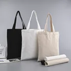 Tote Bag Tote Bag With Zipper Cheap Plain Recycled Christmas Cotton Eco Friendly Canvas Tote Bag Custom Logo With Zipper