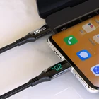 Universal Power Display 100W Type C Super Charging USB C Cable For Samsung For Huawei FCP 5A Fast Charging Cable