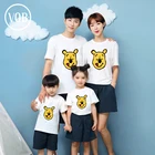 Family Custom Printed Parent-child Mother Daughter Clothes T-shirt Family Parent-child Outfit Pajamas Women Summer Outfits