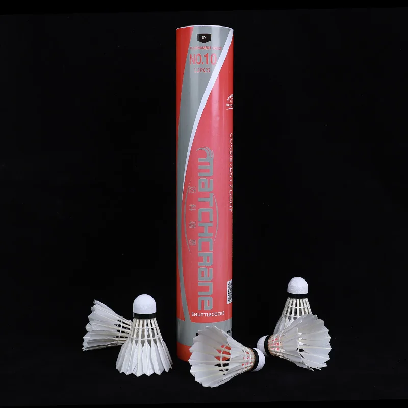 High Quality Non Labelled Goose Feather Kick Badminton Cock Shuttlecock