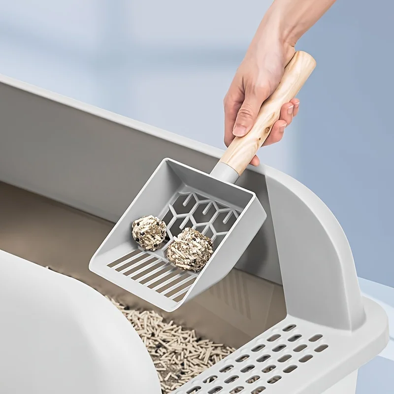 Semi Enclosed Large Stainless Steel Cat Litter Box Durable Easy Clean Cat Toilet main image 0