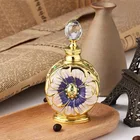 Attar Bottles Perfume Bottle Empty 15ml Luxury Fancy Attar Bottles Flower Shape Dubai Perfume Glass Bottle