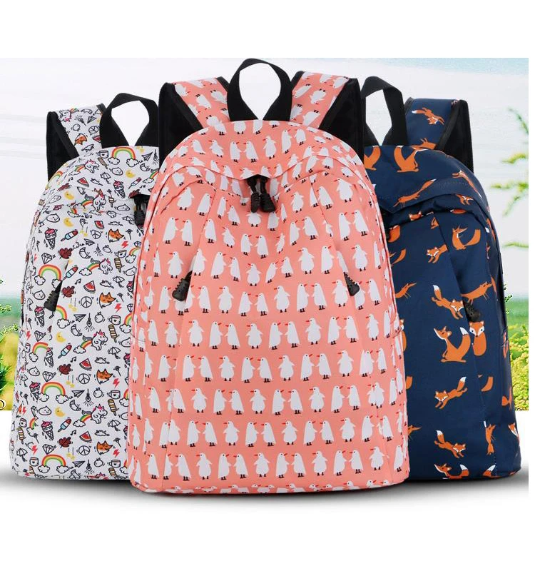 wholesale reusable wear-resistant oxford shoulders bag large capacity custom students school bag