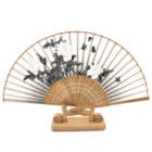 Fans Hand Fan Fan High Quality Bamboo Fabric Paper Fans Custom Hand Held Fan For 2020 Christmas