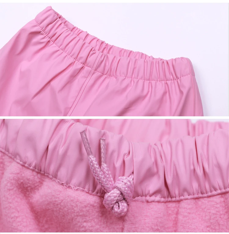 Waterproof Fleece Baby Boy Rain Suits Hooded Sport Girl Clothes Sets