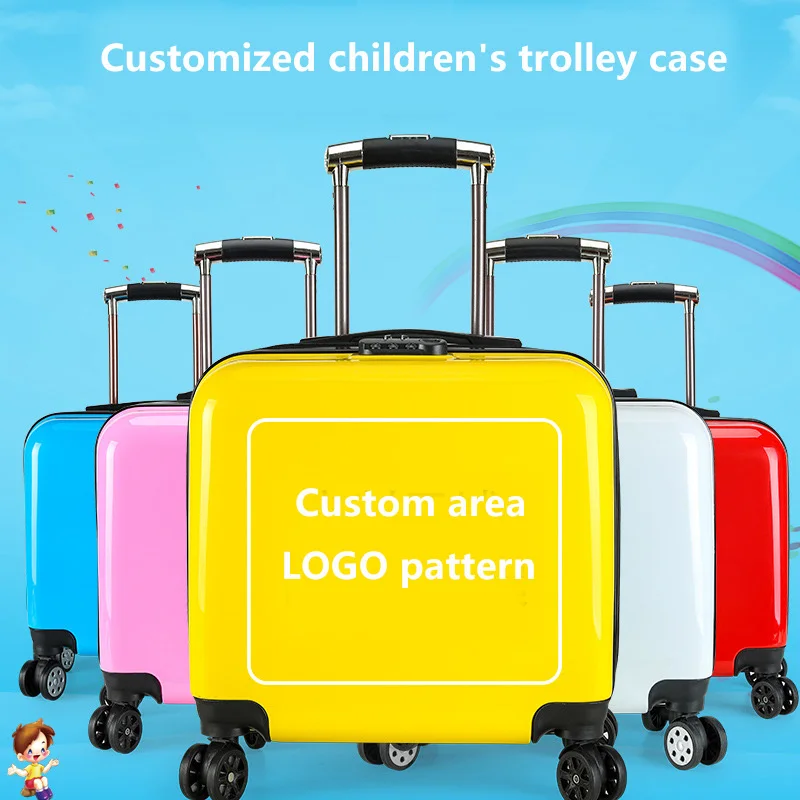 Customize Pattern Fashionable Cartoon Suitcase Bag Kids Luggage & Travel Bags Children Travel Trolley Luggage Bag