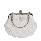 Crystal Evening Women Pearl Clutch Bag Noble Crystal Beaded Evening Bag