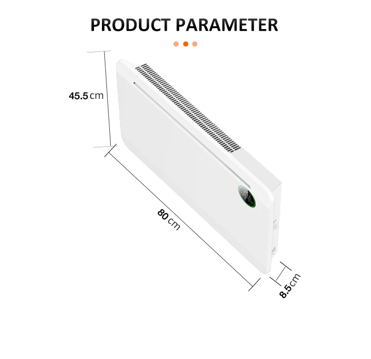 Wifi Electric Convector Panel, Wall, 500W, metal - detail 14
