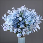Decor Wholesale Decorative Flower Blue Series Artificial Flower For Home Decor