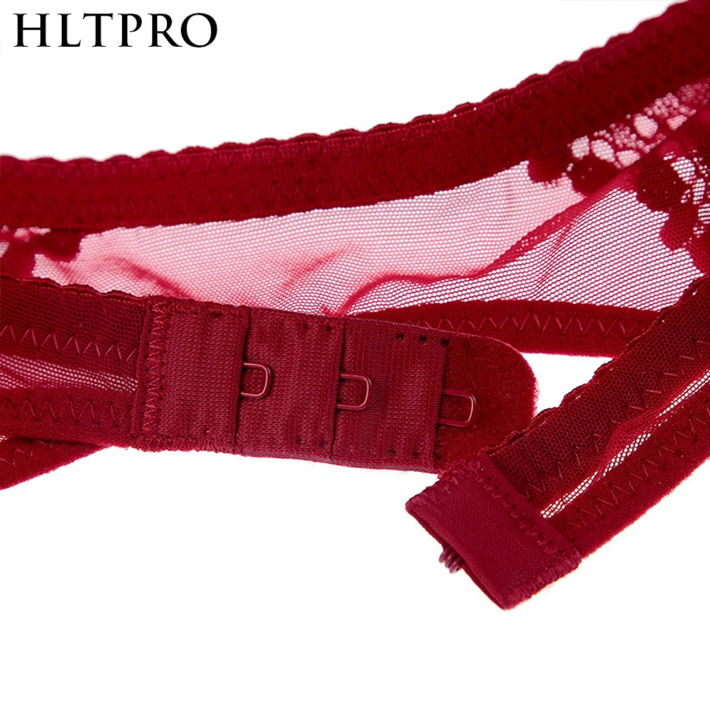 HLTPRO Lace Garter Belt Sexy Black Stocking Suspenders for Women Lingerie with 4 Vintage Clips for Stocking