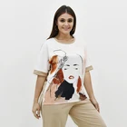 Shirts Fashion Plus Size Lapel Shirts 2 Piece Pants Women'S Set Casual Women Clothing