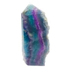 Stones Hot Sale Natural Crystal Stones Rainbow Fluorite Tower Raw Fluorite Druzy Point For Sale