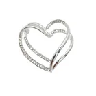 Heart Pendant Heart Pendant Crystal Custom Pendant Wholesale Double Heart Pin