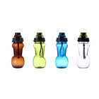 Water Shape 2021 New Design Leakproof Plastic Gym Water Bottle Dumbbell Shape Lose Weight ZG-7064 410ml