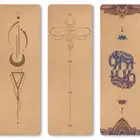 Yoga Estera De Yoga Custom Wholesale Organic Eco Friendly Embossed Kork Natural Rubber Cork Yoga Mat
