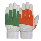 Work Gloves Customized Safety Work Gloves Hand Protective Car Driving Construction Work Leather Gloves