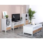 Tv Modern Wood White TV Stand For Living Room
