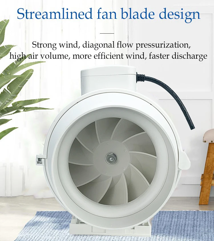 Inline Duct Booster Fan, 1200Cfm, 220V, Electric - detail 16