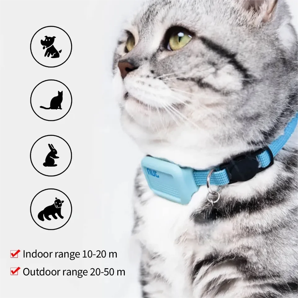 Portable Pet GPS BT Locator Dog Cat Smart Positioning Tracker Luxury Anti-lost Collar Waterproof Tracking Location Pet Supplies