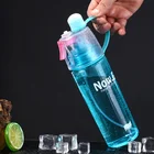 Plastic Bottles Custom Logo Reusable Plastic Water Bottles With Time Marker
