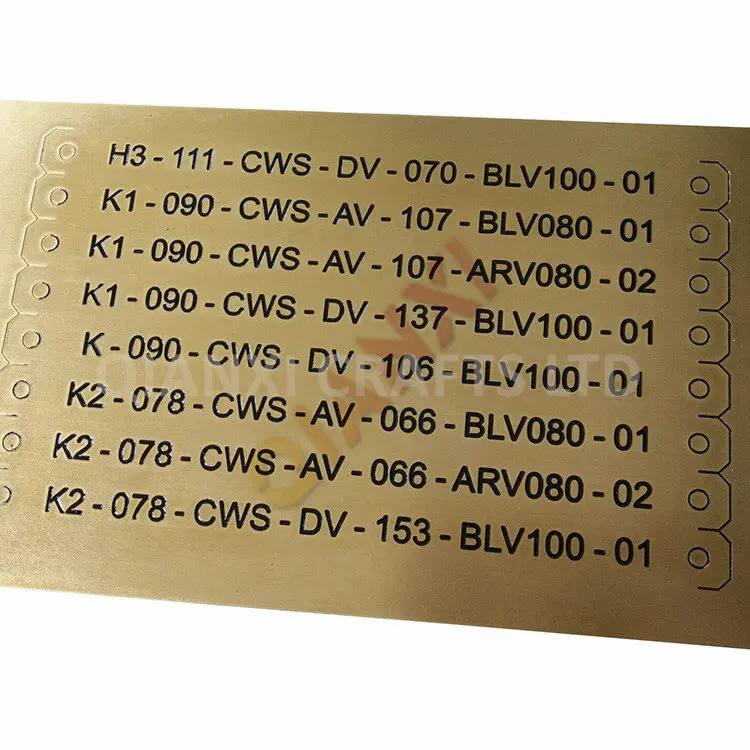 product custom laser engraved aluminum machine nameplate ss etching metal label etched stainless steel name plate-1