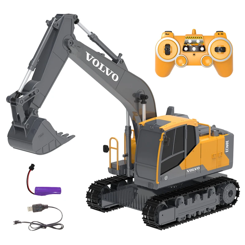 1/20th Volvo Ec160e Rc Excavator E588003 Remote Control Engineering Digger Vehicletoys Model