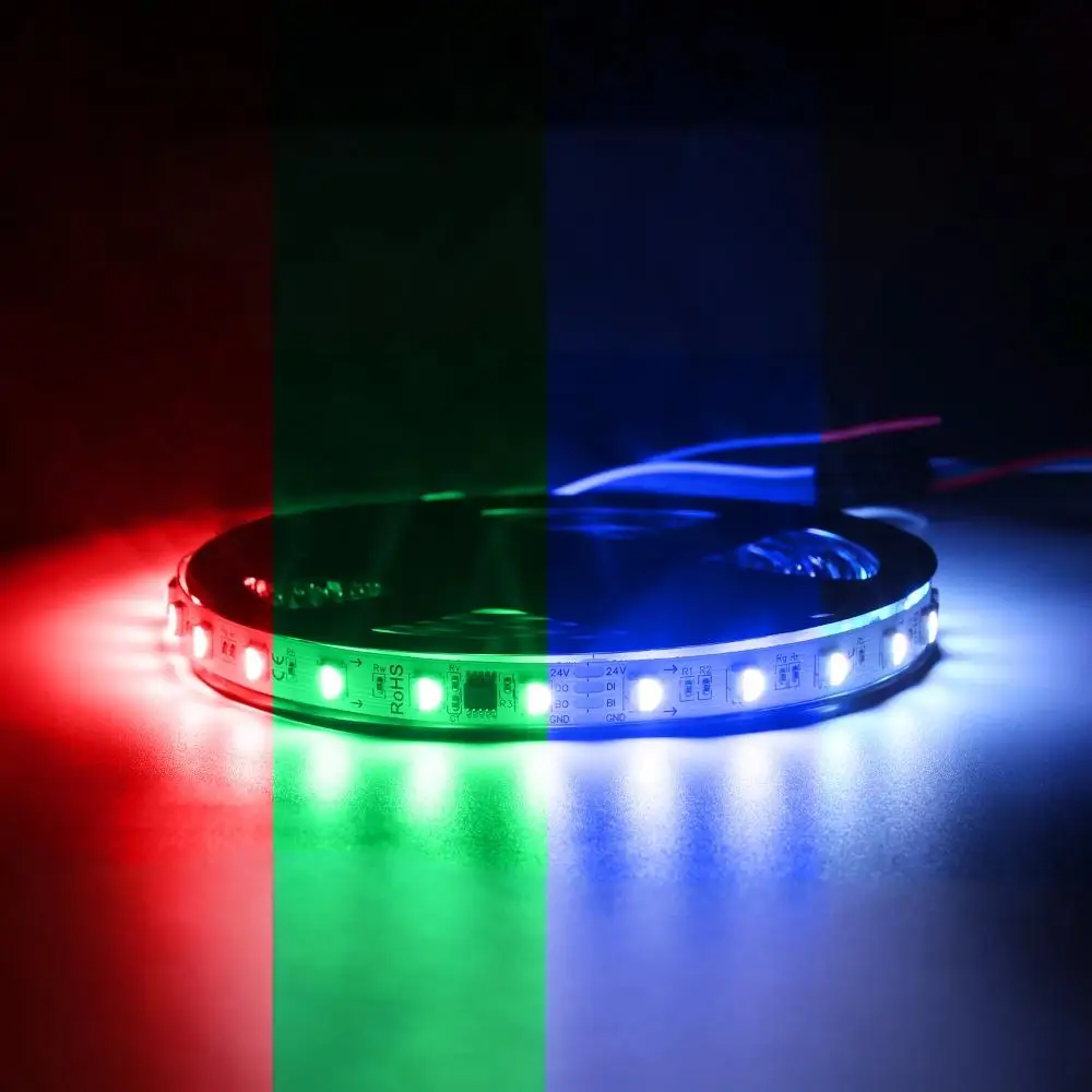 24V 5050RGBW Illusionary Color Light Strip for Wedding Banquet Halls Discontinued Flow LED Strip Consumer Electronics Product