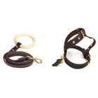 Leather Handmade Chest Strap Handle Large Heavy Duty Dog Harness Leather For Teddy Corgi's Shiba Inu Bulldog