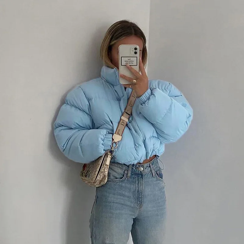 denim bubble jacket