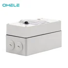 4 IP66 4 Way Outdoor Waterproof Distribution Power Box Multi-function Type Socket