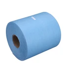 Paper Cleaning Paper Roll Nonwoven Disposable Industrial Cleaning Wiper Paper Roll Customized Blue