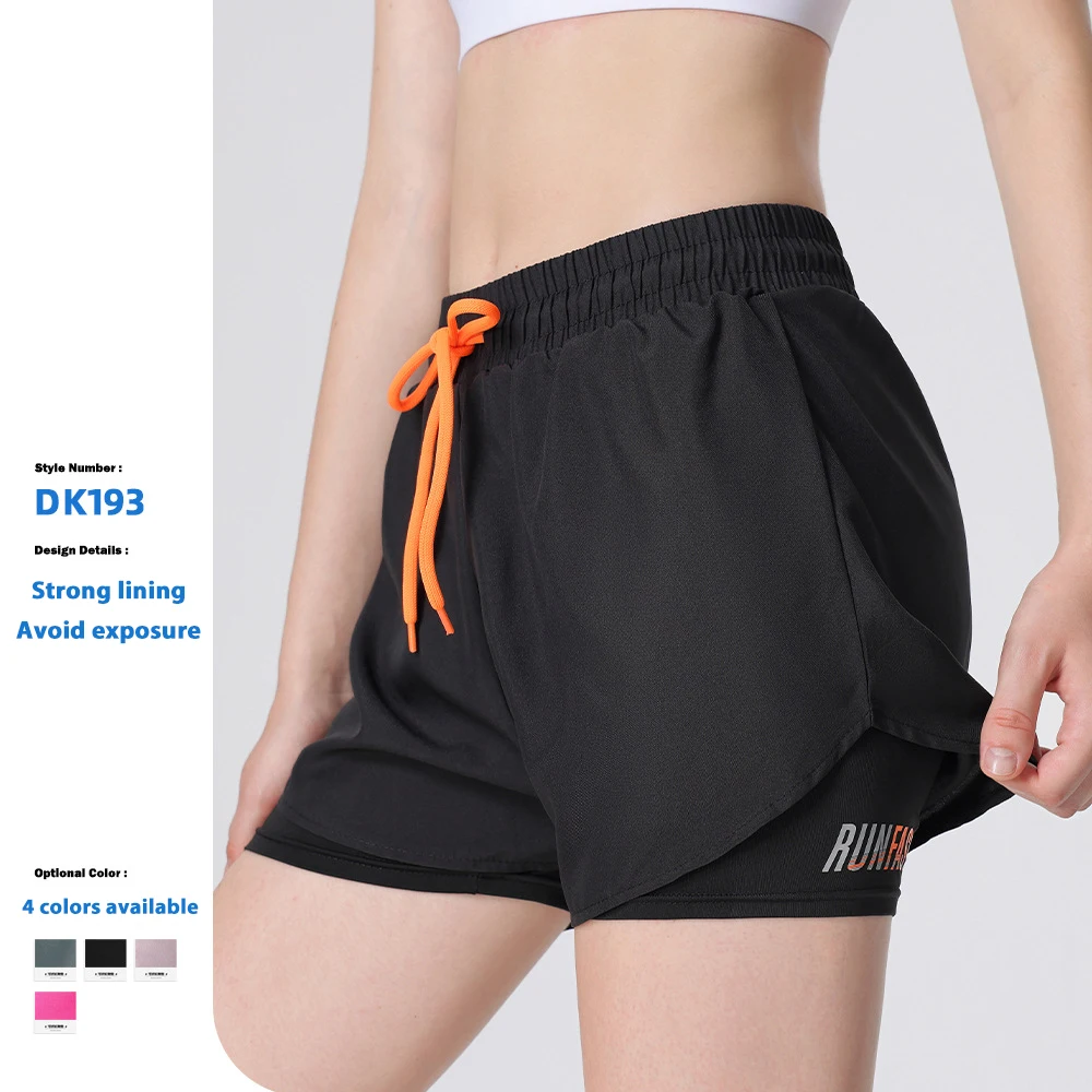 High Quality Casual Quick Dry Running Breathable Anti-Exposure Woman's Sports Shorts Loose Gym Girls Shorts