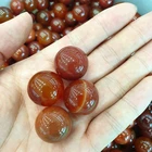 Red Stone Red Red Agate Premium Quality Red Bright Agate Stone Beads Sardonyx Ball